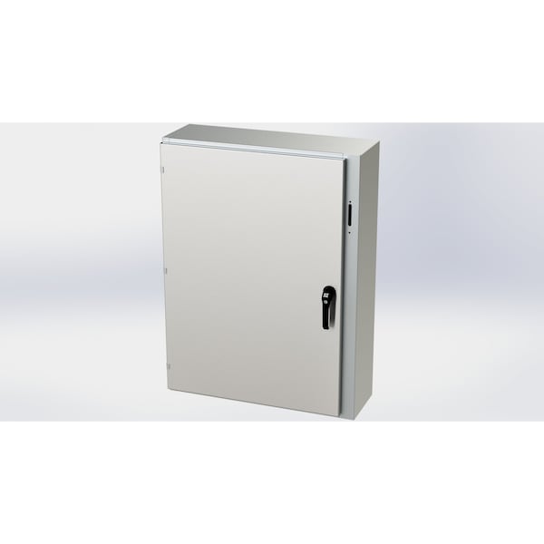 3 Point Latch Electrical Enclosures, 42 in H, 10 in D, 31.38 in W, NEMA 3R, 4, 4X, 12, 13